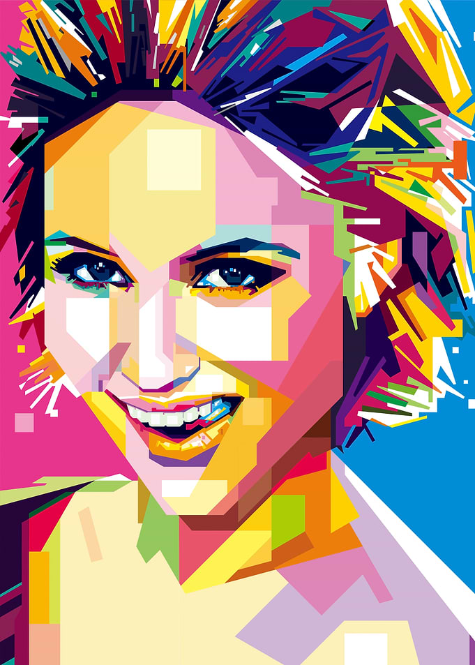 Dianna Agron Pop Art