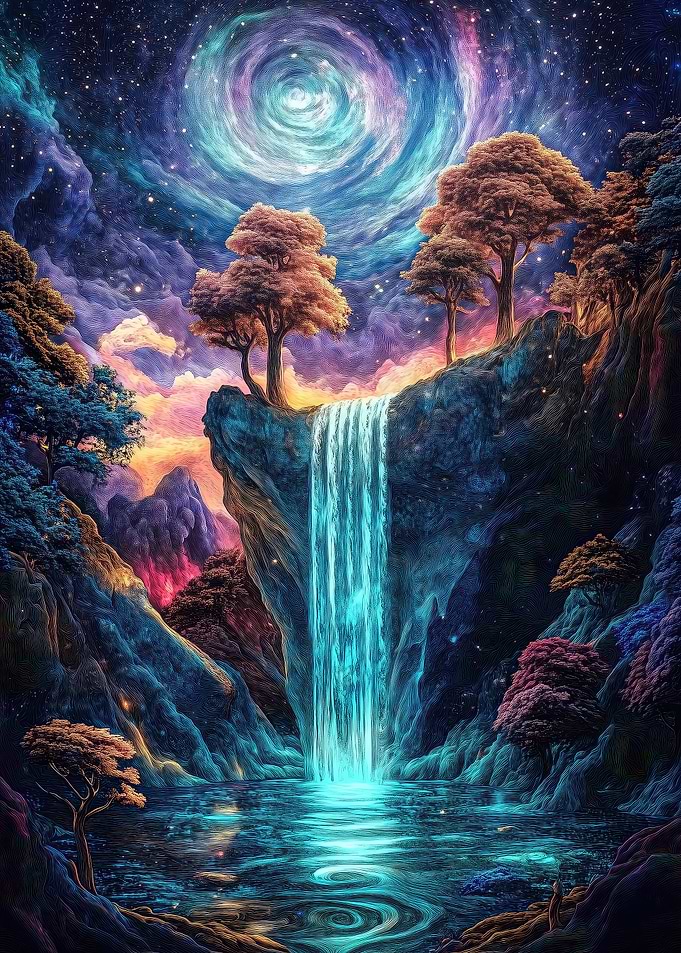 Cosmic Waterfall