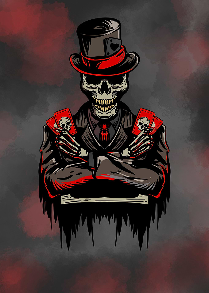 Skeleton Gambler