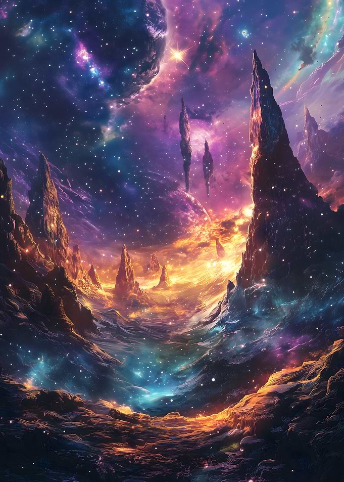 Cosmic Galaxy Nature Landscape
