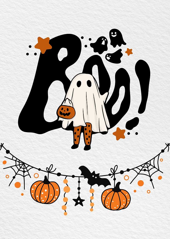 Boo! Halloween Ghost