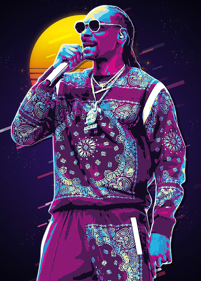 Snoop Dogg Retro Art