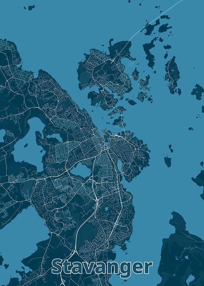 Stavanger City Map