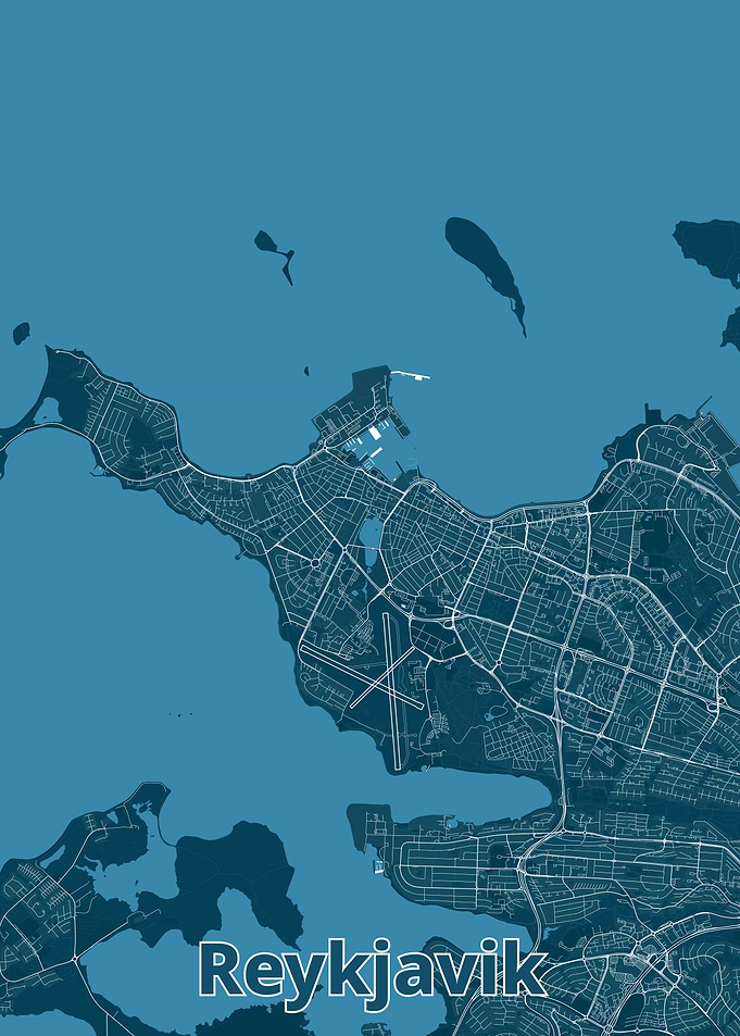 Reykjavik City Map