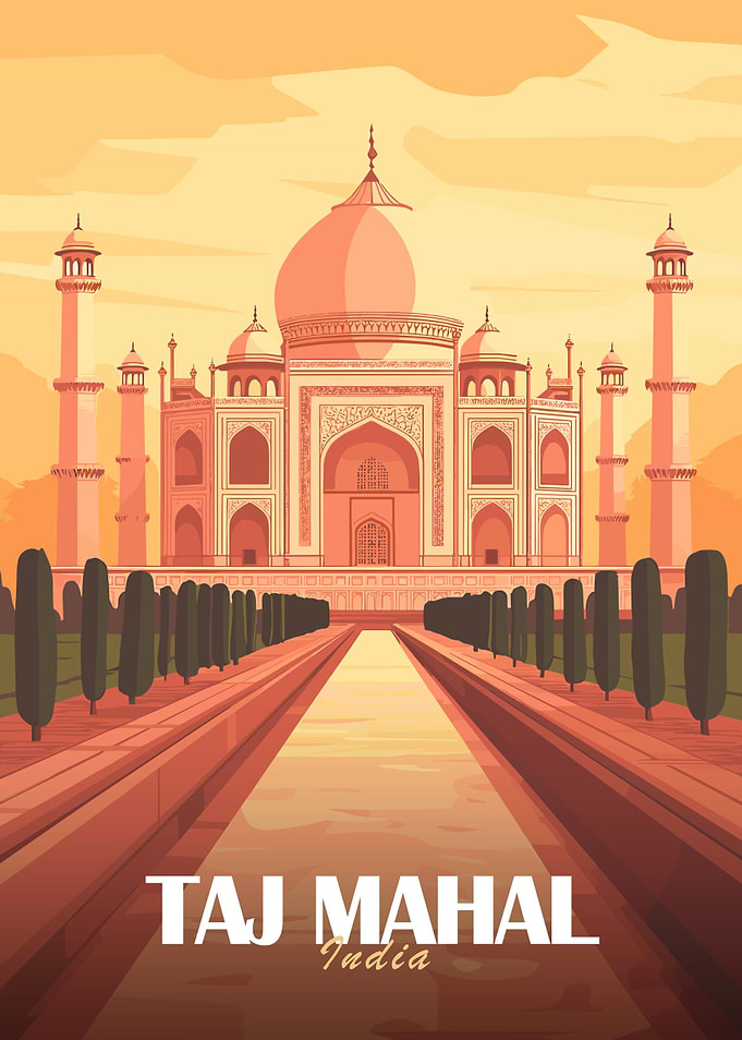 Taj Mahal Illustration