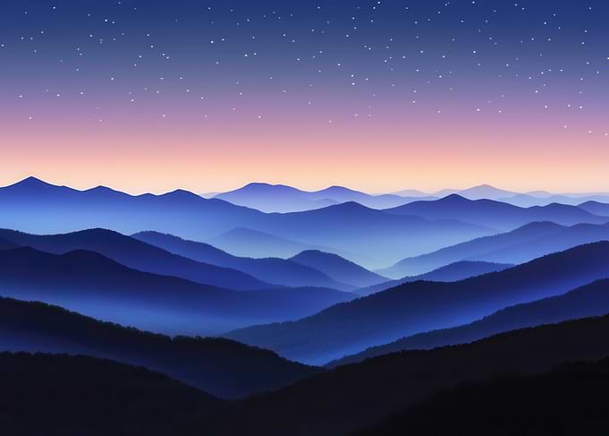 Blue Ridge Mountain Sunset