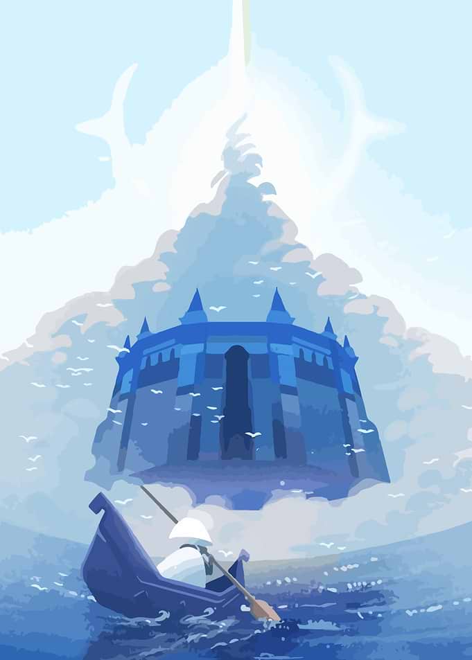 Floating Castle and Boat