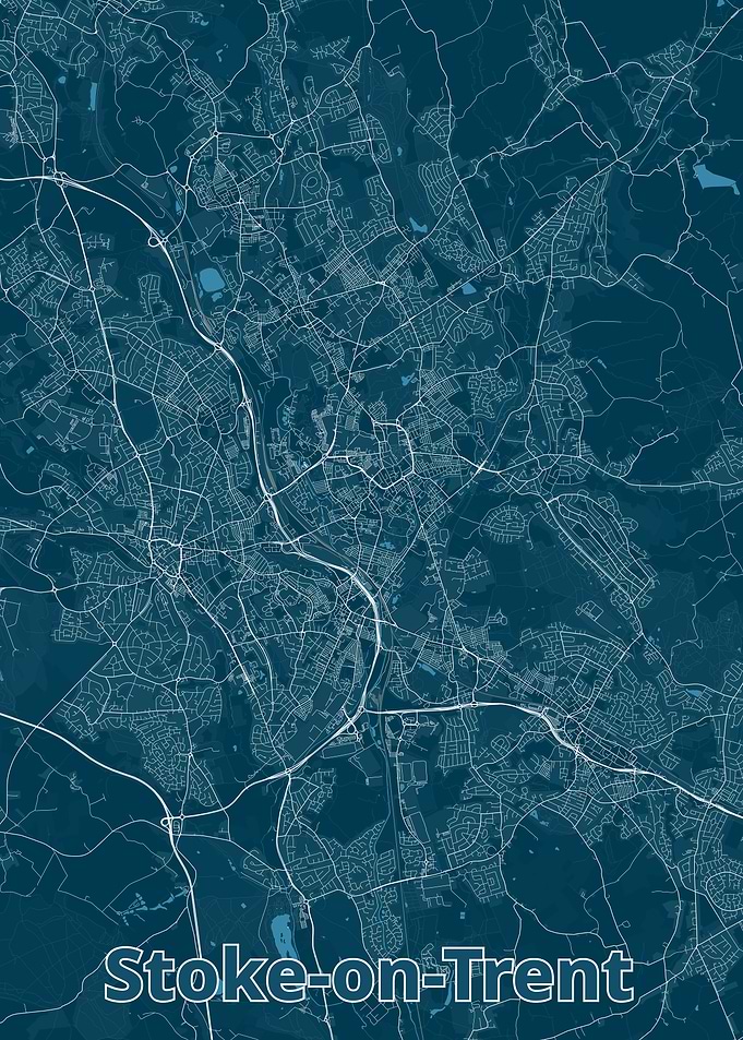 Stoke-on-Trent City Map