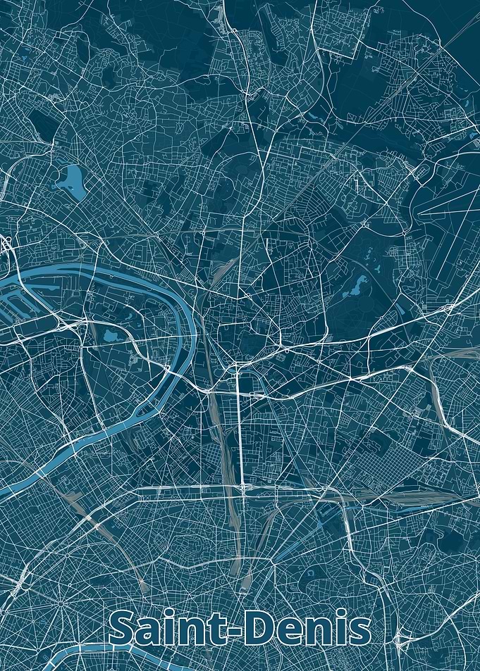 Saint-Denis City Map
