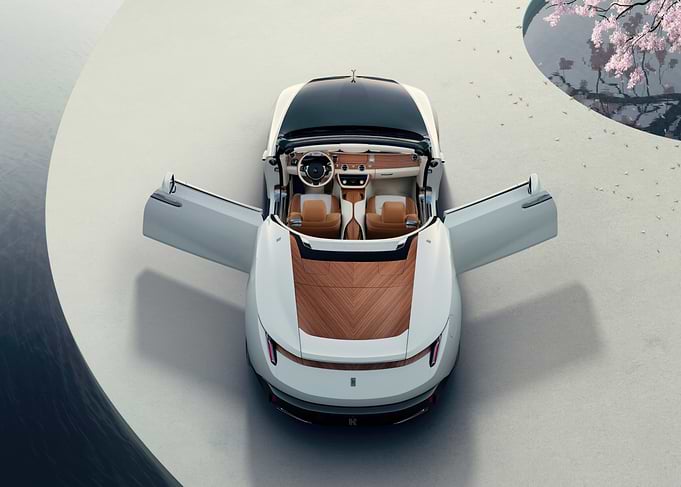 White Convertible Rolls Royce