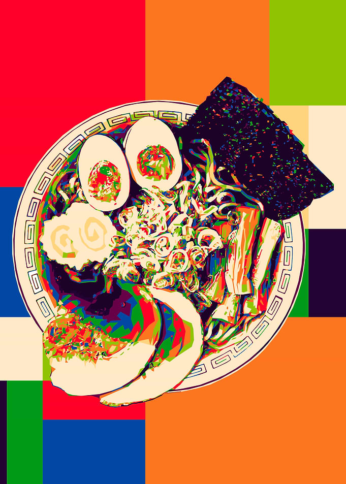 Ramen Bowl Pop Art