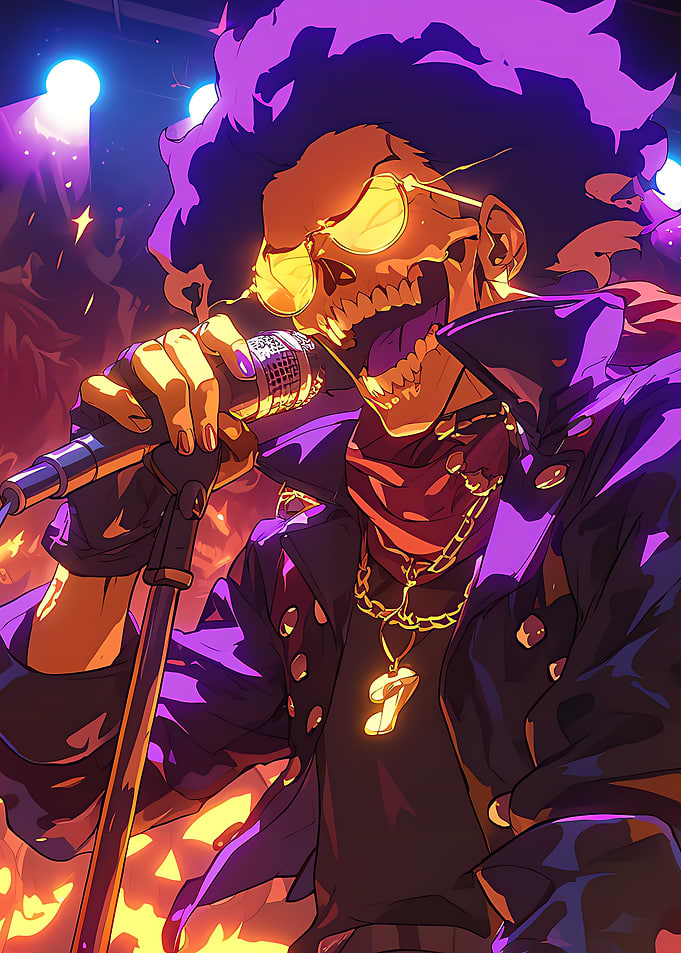Skeleton Rockstar