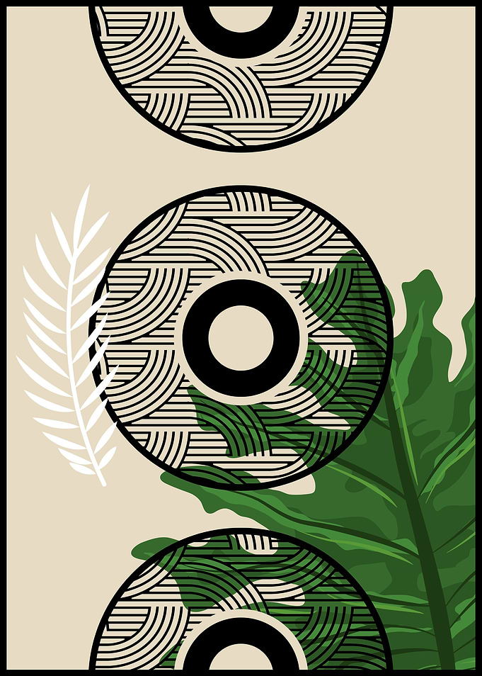 Abstract Geometric Art Print