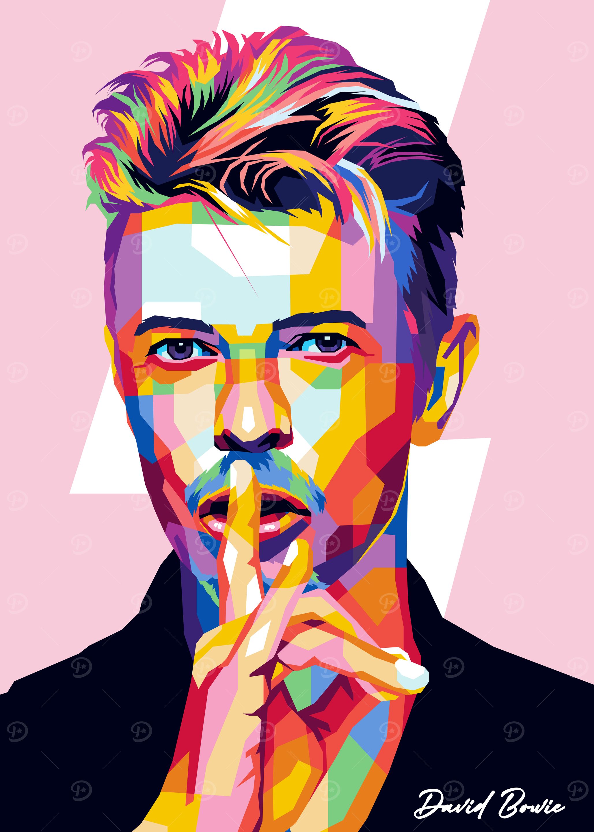 David Bowie Pop Art Portrait