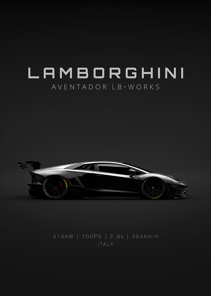 Black 2011 Lamborghini Aventador LB WORKS Limited - Specs