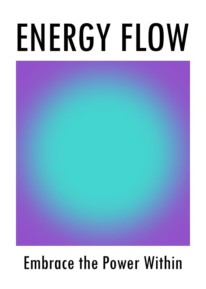 Energy Flow Aura Poster