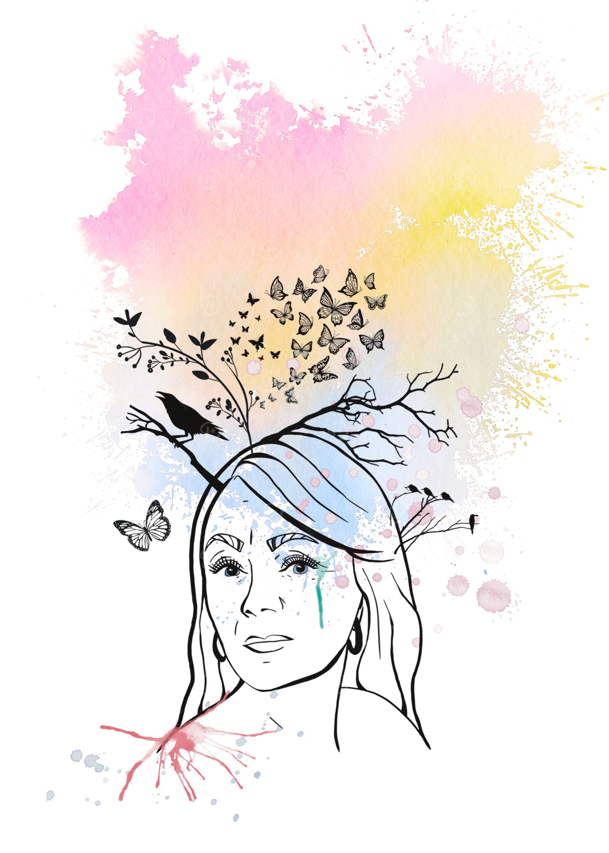 Modern Line Art Portrait