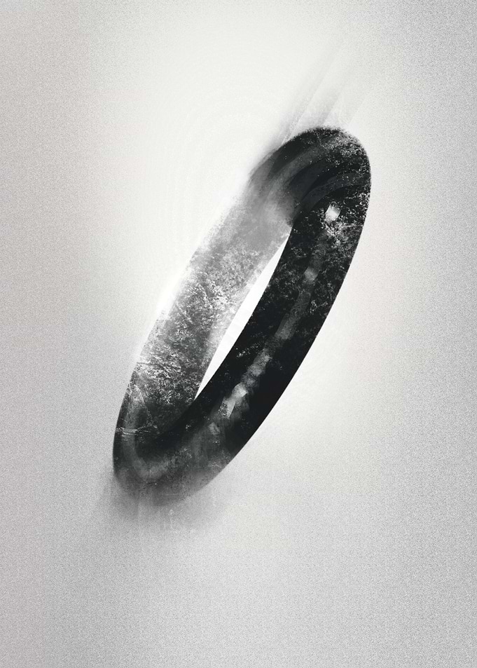 Black Ring Abstract