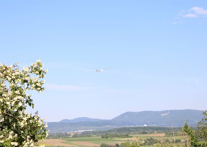 Glider in Blue Sky
