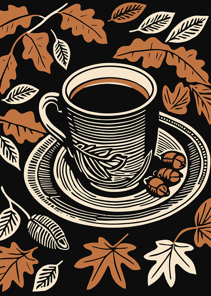Autumn Coffee Illustration