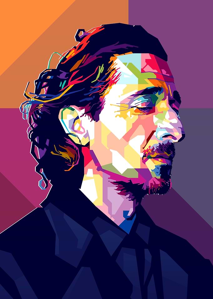 Pop Art Portrait of Adrien Brody