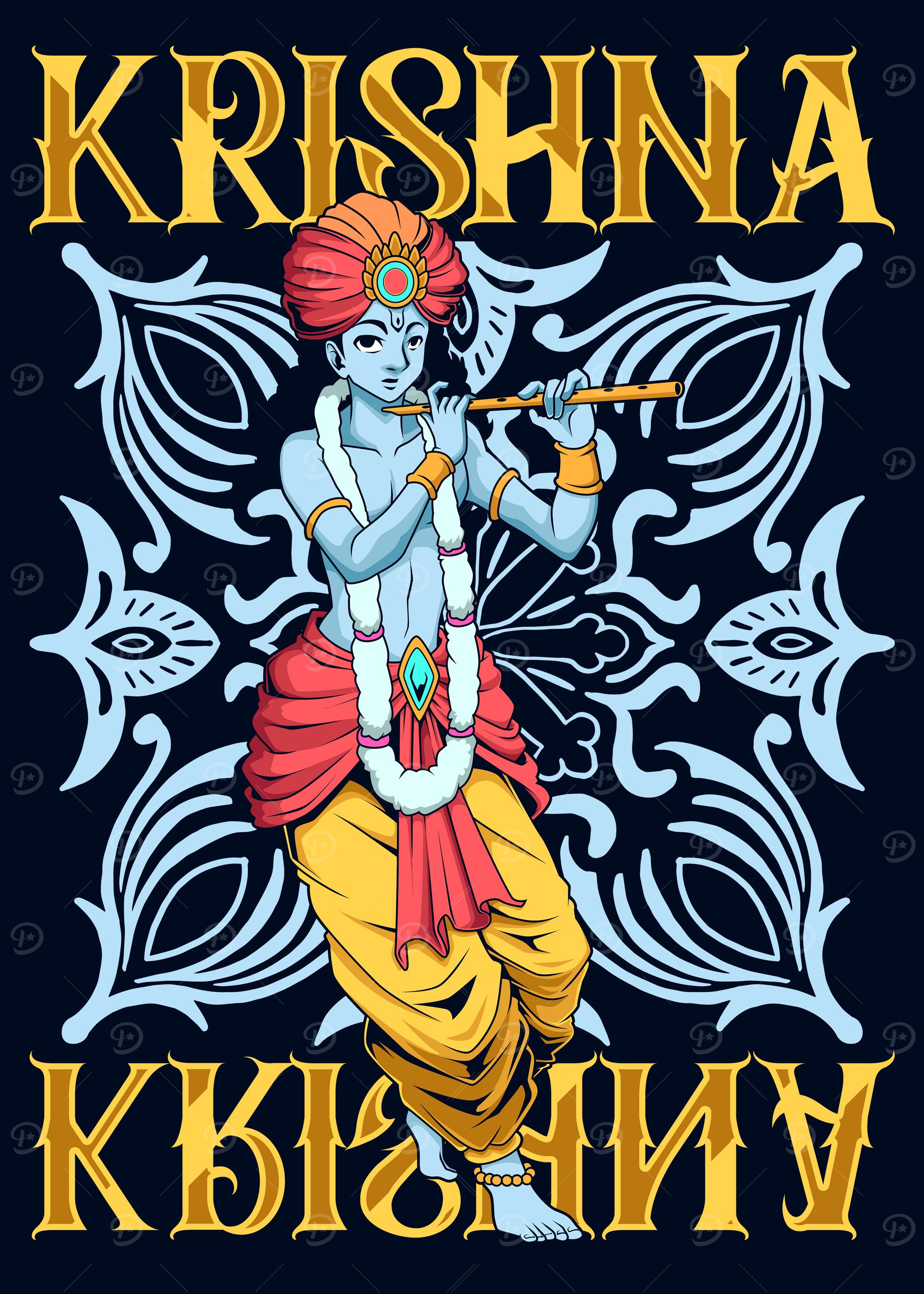 Krishna Flute Player Hindu God Hindu Deity