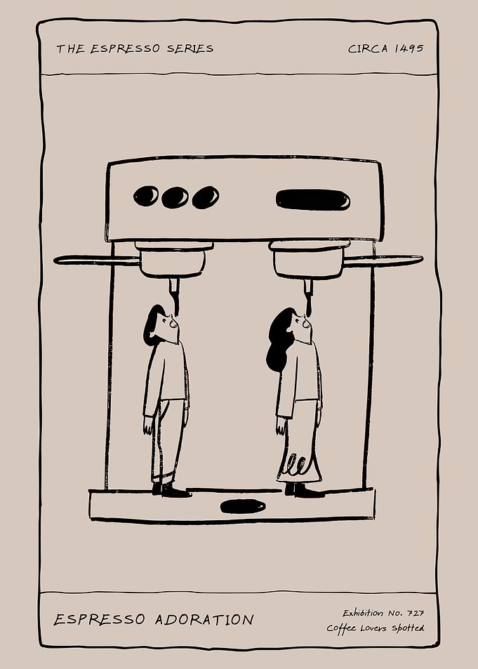 Espresso Adoration Illustration
