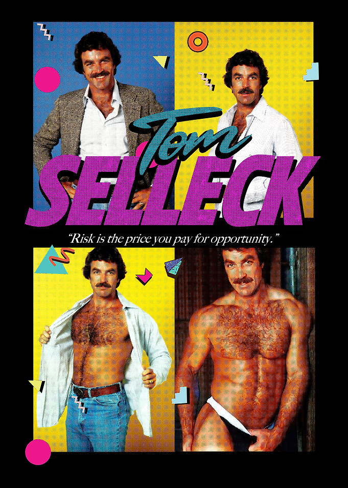 Tom Selleck Retro Poster