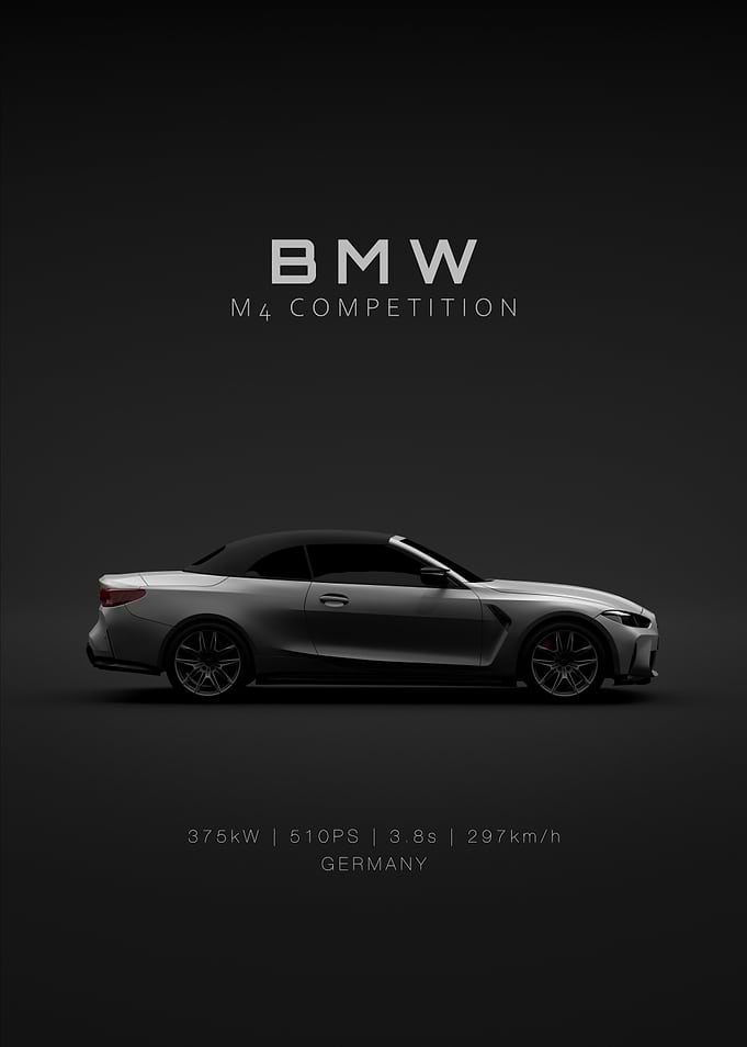 1332 BMW M4 Convertible 2025 - G83 Grey - Specs
