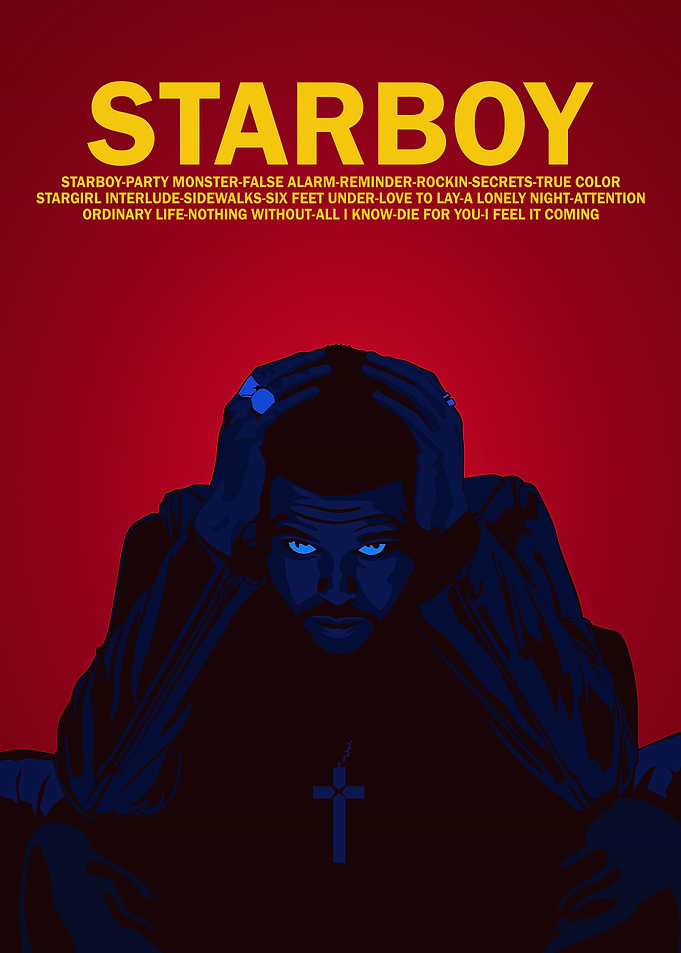The Weeknd Starboy Poster