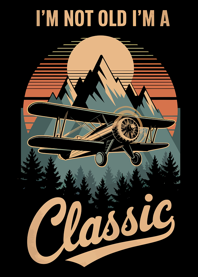 Vintage Airplane Classic Design