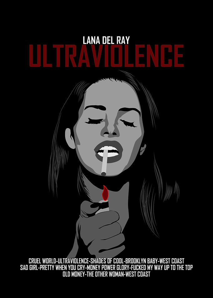 Lana Del Rey Ultraviolence Poster