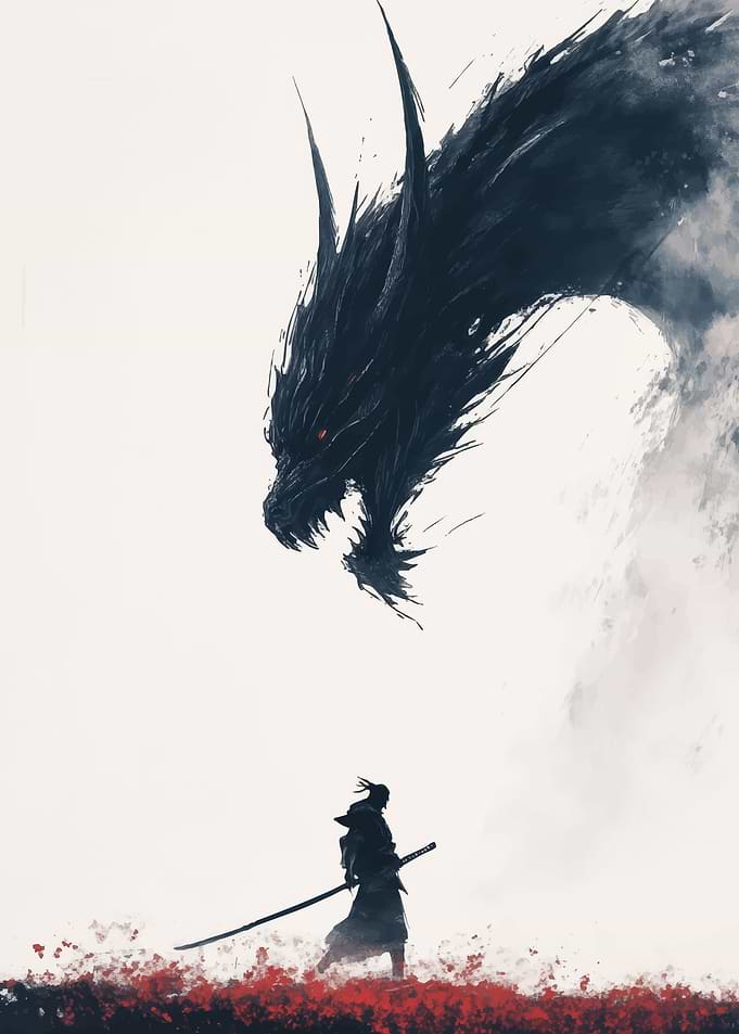 Samurai vs Dragon