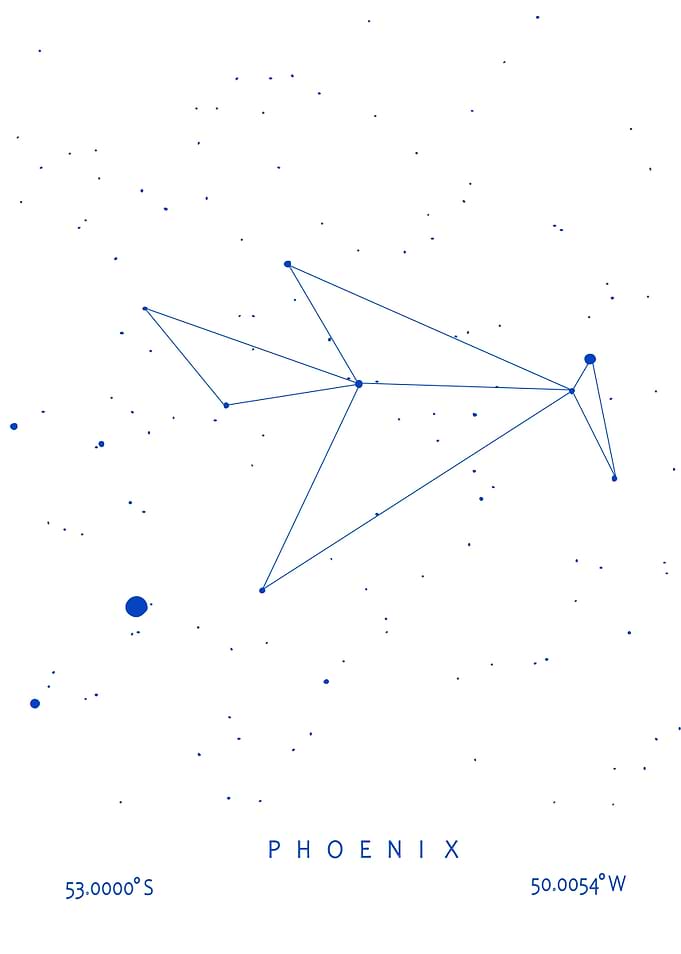 Phoenix Constellation with blue theme