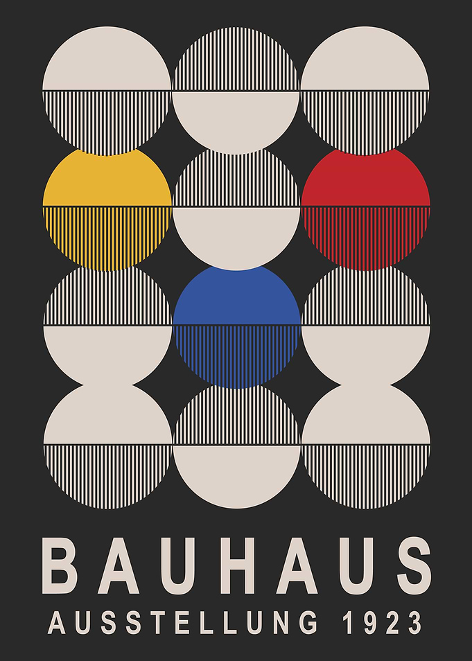 Bauhaus Geometric Poster