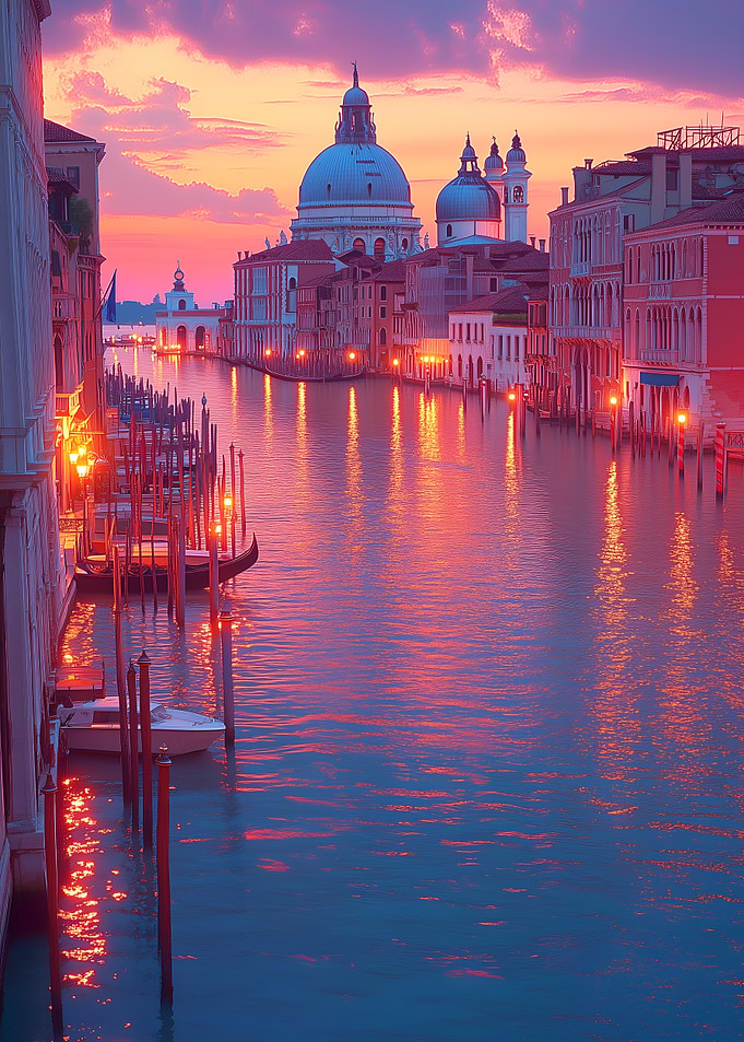 Venice Canal Sunset