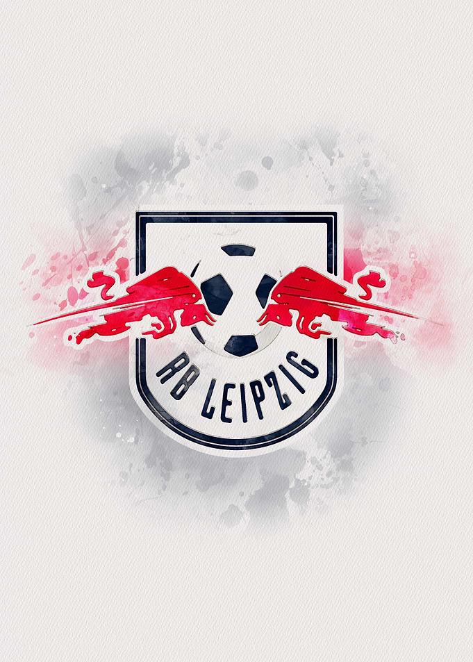 RB Leipzig Logo Watercolor