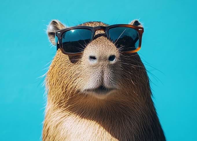 Capybara in Sunglasses