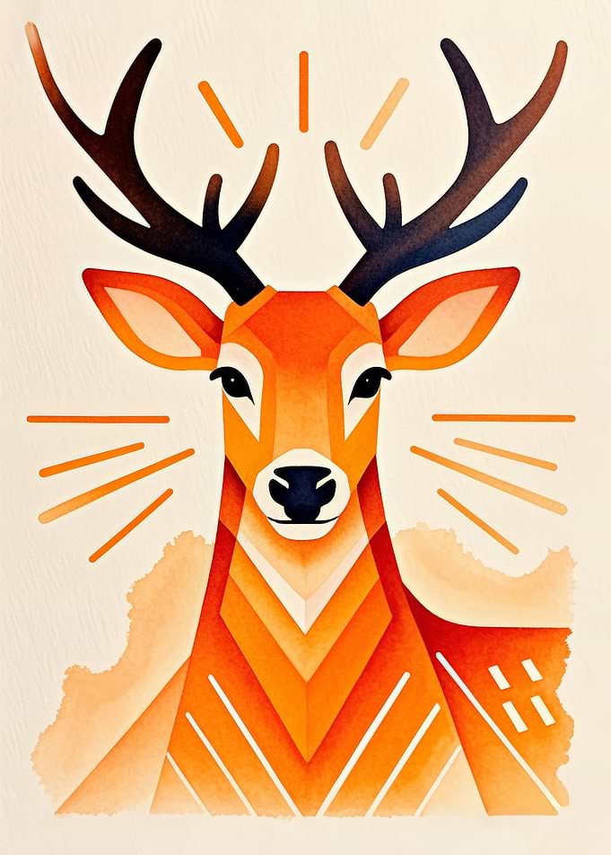 Geometric Deer
