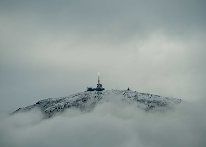 Through the clouds