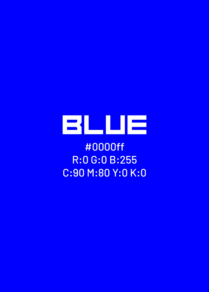 Blue Color Chart