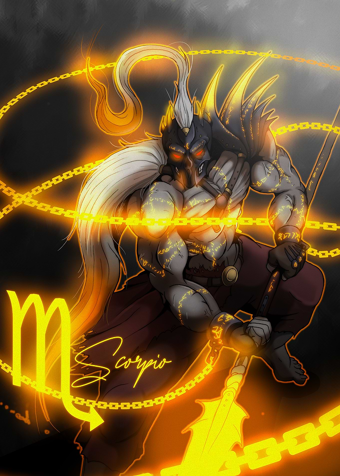 Scorpio Zodiac Warrior