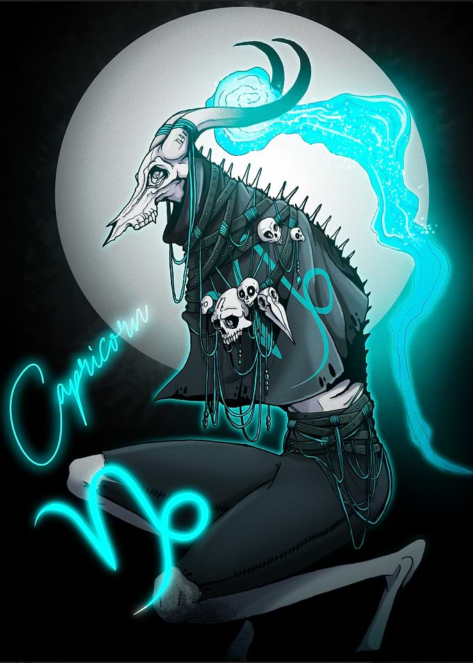 Capricorn Zodiac Illustration