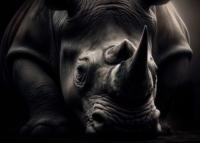 Rhino Close-Up
