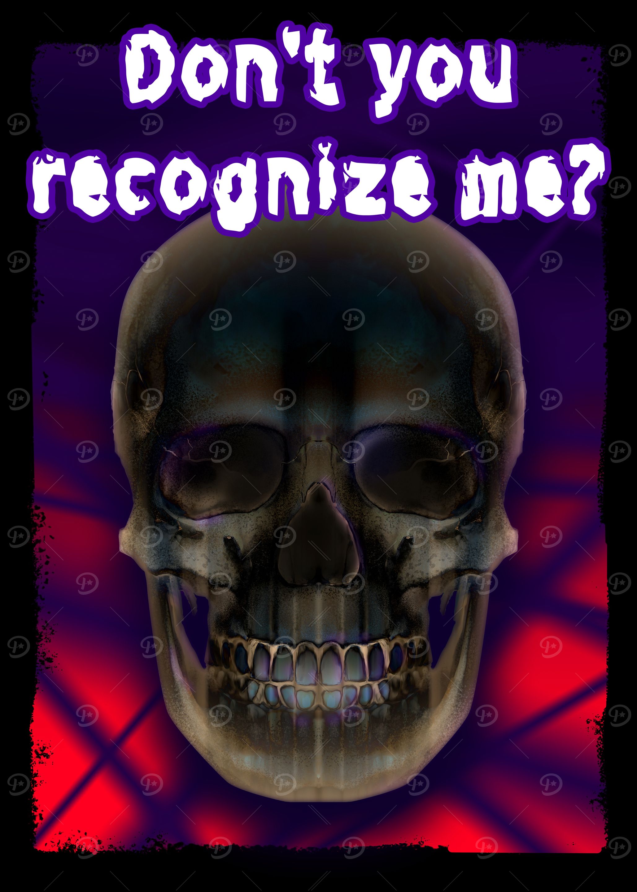 Skull with Text