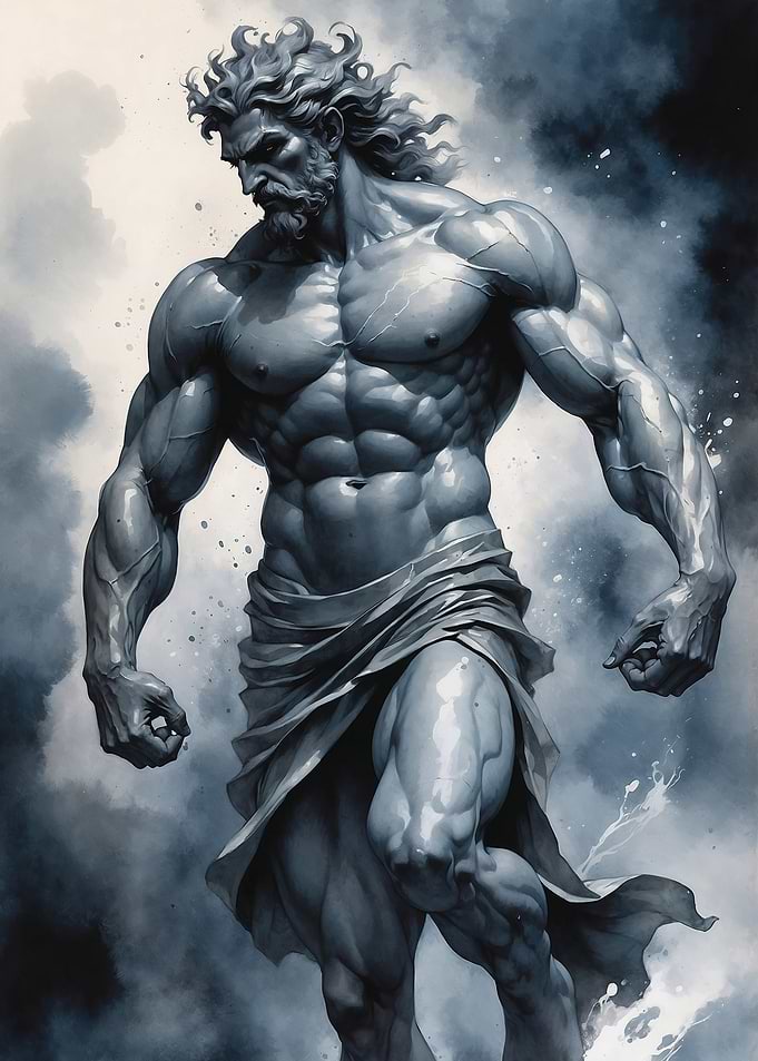 Muscular God Figure