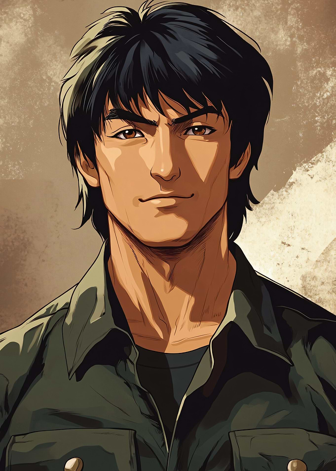 Anime Jackie Chan Portrait
