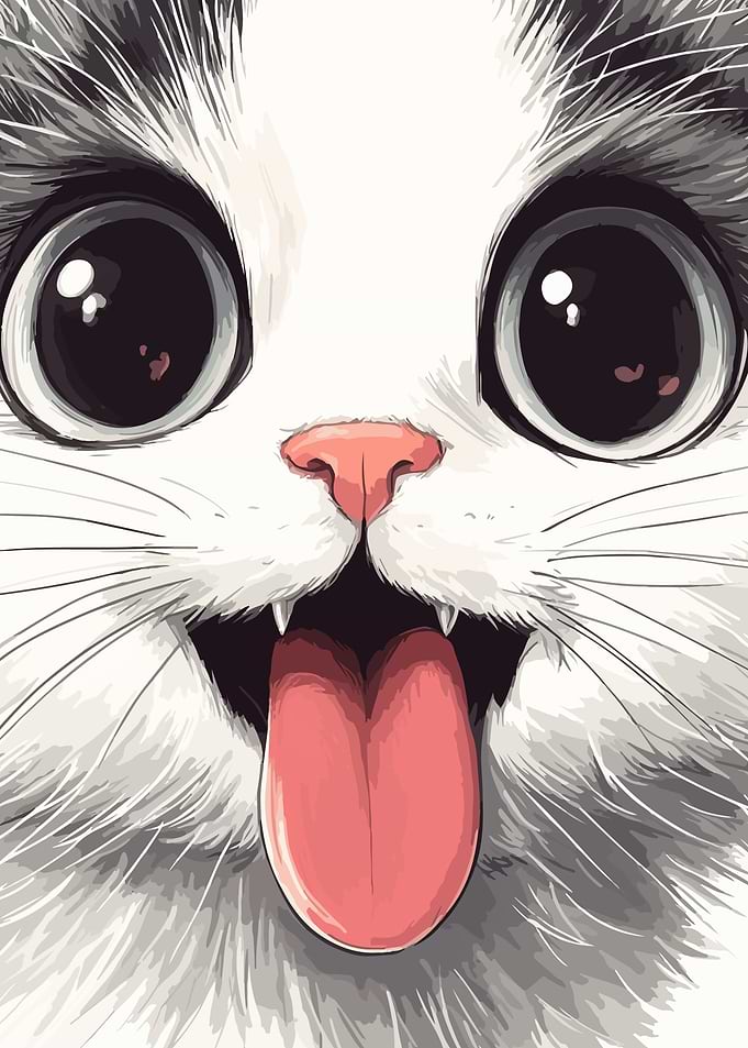 Cute Cat Face