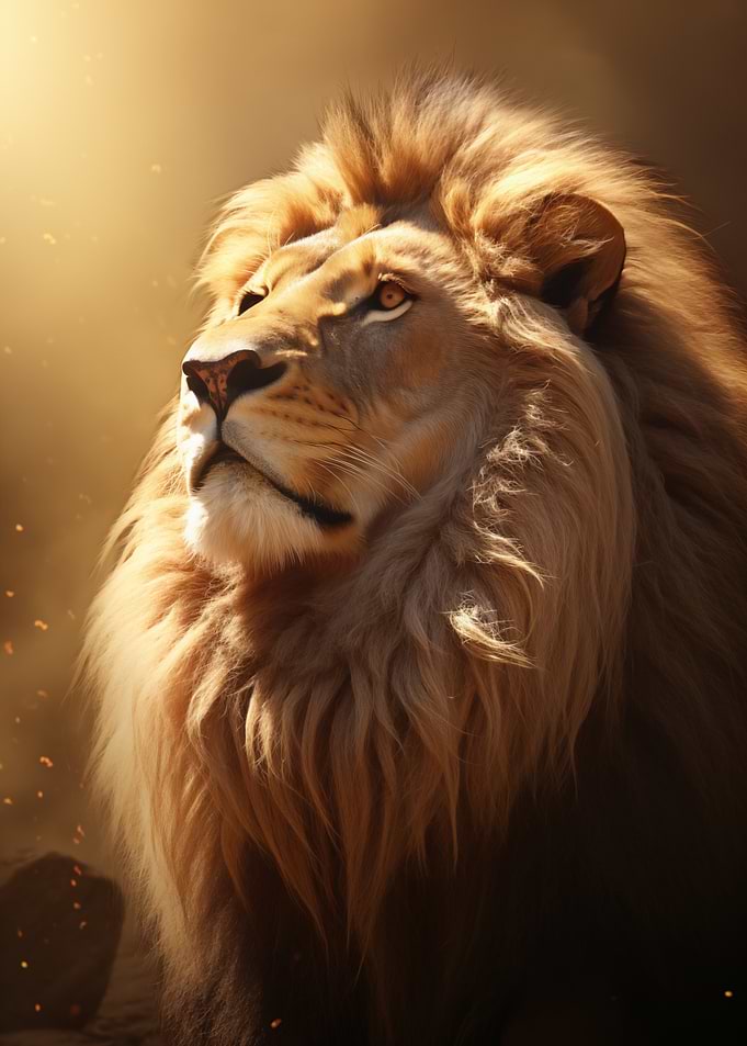Majestic Lion Portrait