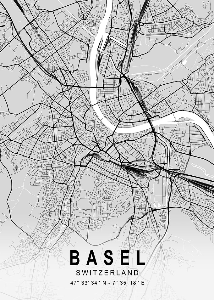 Basel Light City Map